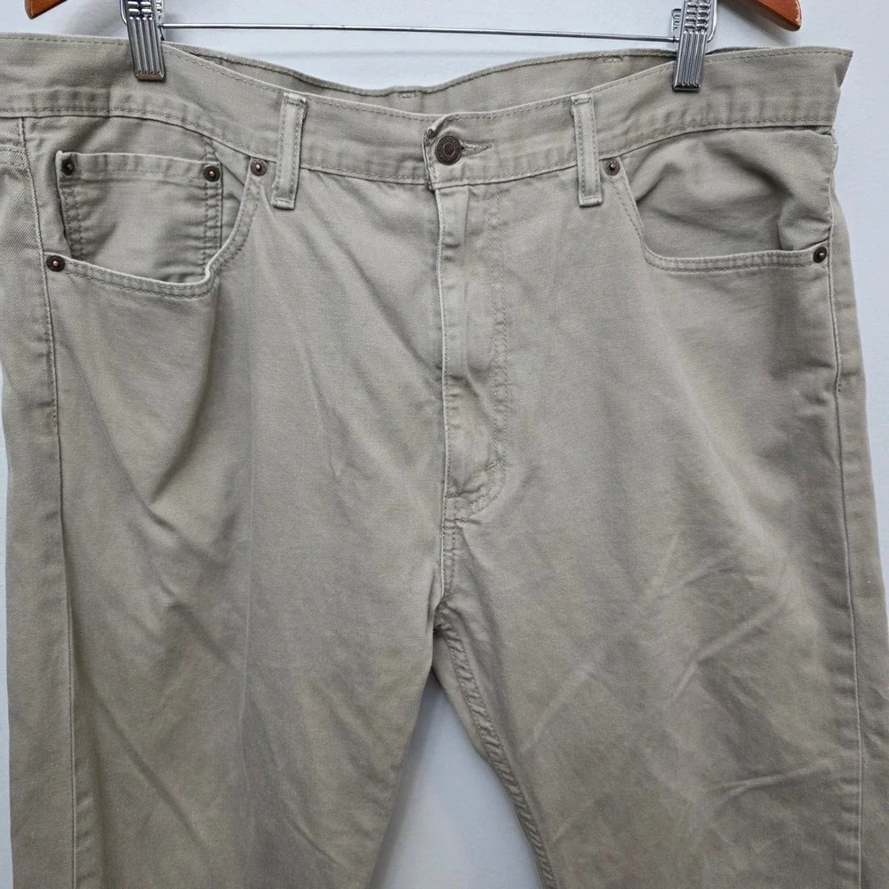 Levi's 505 Regular Fit Pants Mens 40x30 Tan Khaki Straight Leg‎ Cotton